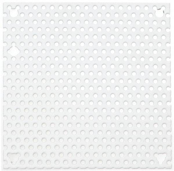 Cooper B-Line - 4-7/8" OAW x 4-7/8" OAH Powder Coat Finish Electrical Enclosure Perforated Panel - 6" x 6" Box, 16 Gauge Steel, Use with 664-12CH - Exact Tool & Supply