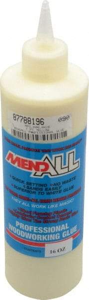 MendAll - 16 oz Bottle Yellow Wood Glue - Exact Tool & Supply