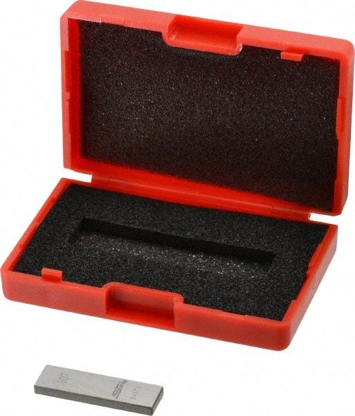 SPI - 0.107" Rectangular Steel Gage Block - Accuracy Grade AS-1, Includes NIST Traceability Certification - Exact Tool & Supply