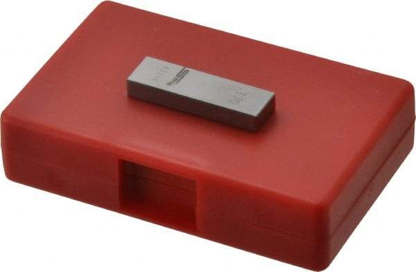 SPI - 0.17" Rectangular Steel Gage Block - Accuracy Grade AS-1, Includes NIST Traceability Certification - Exact Tool & Supply