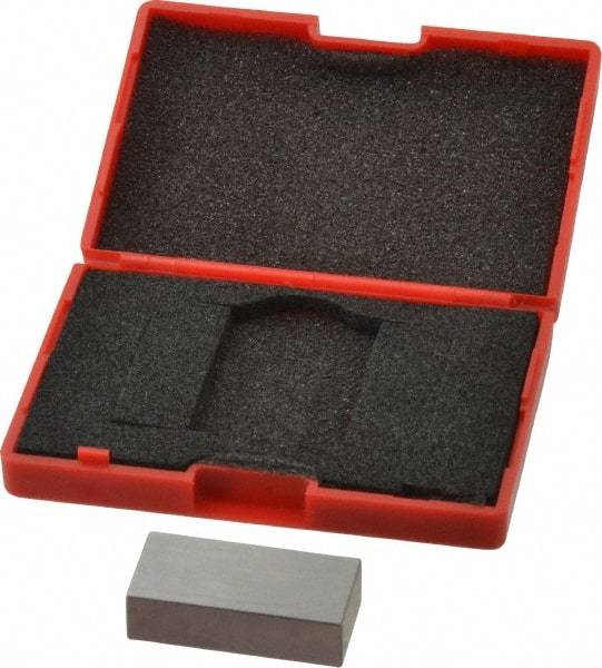 SPI - 0.65" Rectangular Steel Gage Block - Accuracy Grade AS-1, Includes NIST Traceability Certification - Exact Tool & Supply
