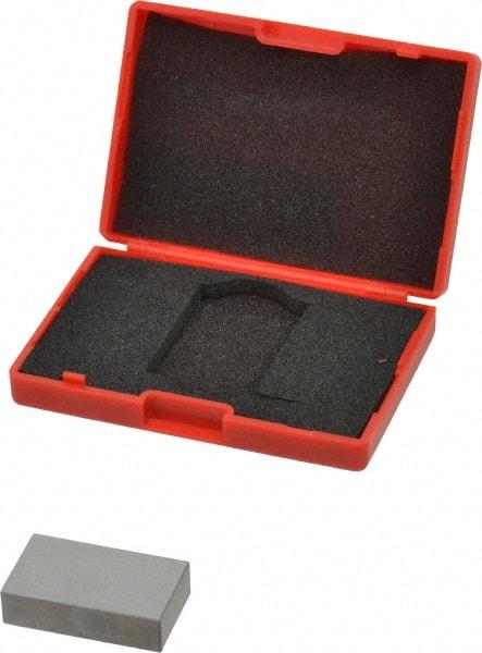 SPI - 0.8" Rectangular Steel Gage Block - Accuracy Grade AS-1, Includes NIST Traceability Certification - Exact Tool & Supply