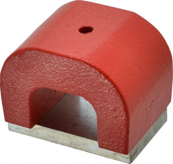 Eclipse - 1/4" Hole Diam, 2-5/8" Overall Width, 1-13/16" Deep, 1-13/16" High, Alnico Power Magnets - 1,022°Fahrenheit Max Operating Temp - Exact Tool & Supply