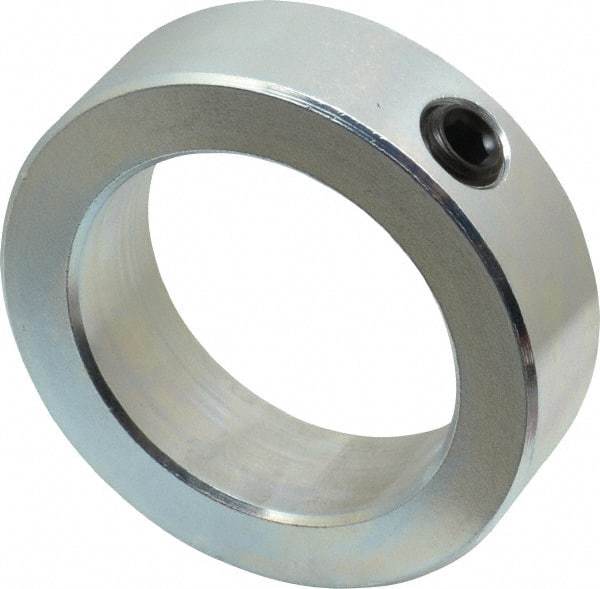 Climax Metal Products - 2-1/4" Bore, Steel, Set Screw Shaft Collar - 3-1/4" Outside Diam, 15/16" Wide - Exact Tool & Supply