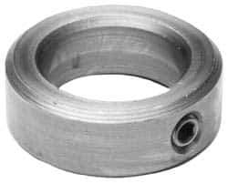 Climax Metal Products - 1-1/16" Bore, Stainless Steel, Set Screw Shaft Collar - 1-3/4" Outside Diam, 5/8" Wide - Exact Tool & Supply