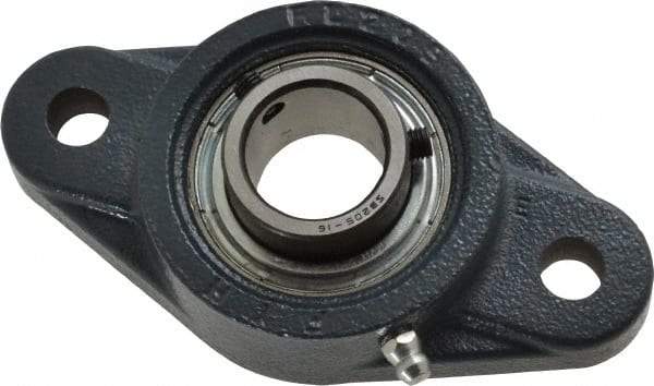 Value Collection - 4-7/8" OALBall Bearing Pillow Block - Cast Iron - Exact Tool & Supply
