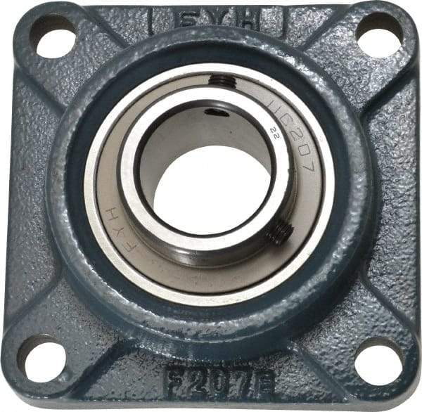 Value Collection - 4-5/8" OALBall Bearing Pillow Block - Cast Iron - Exact Tool & Supply
