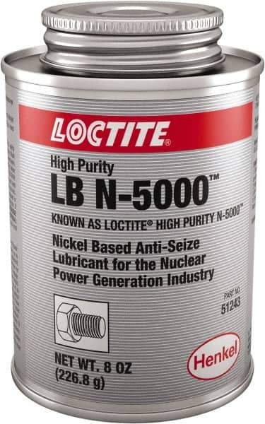 Loctite - 8 oz Brush Top High Purity Anti-Seize Lubricant - Nickel, 2,400°F - Exact Tool & Supply