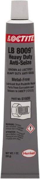 Loctite - 1 oz Tube Anti-Seize Lubricant - Metal Free, 2,400°F, Black - Exact Tool & Supply