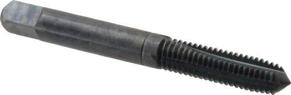 Balax - 4 Flutes, 0.8800 Inch Thread Length, M8x1.25 Metric Coarse, Nitride Oxide Coating, High Speed Steel, Cleanout Tap - 2-23/32 Inch Overall Length, 3/8 Inch Square Length, 0.238 Inch Square Size, 0.318 Inch Shank Diameter, Modified Bottoming - Exact Tool & Supply