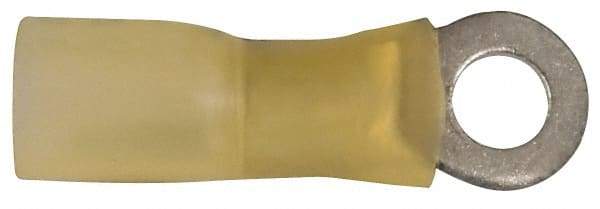 3M - 12-10 AWG Partially Insulated Crimp Connection Circular Ring Terminal - #10 Stud, Copper Contact - Exact Tool & Supply