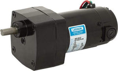 Leeson - 12 Volt, 30 RPM, 60:1 Gear Ratio, Parallel Gearmotor - 30 Frame, 100 Torque, 1/17 hp, TENV Enclosure - Exact Tool & Supply