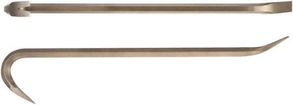 Ampco - 18" OAL Nonsparking Pry Bar - 1-1/8" Wide - Exact Tool & Supply