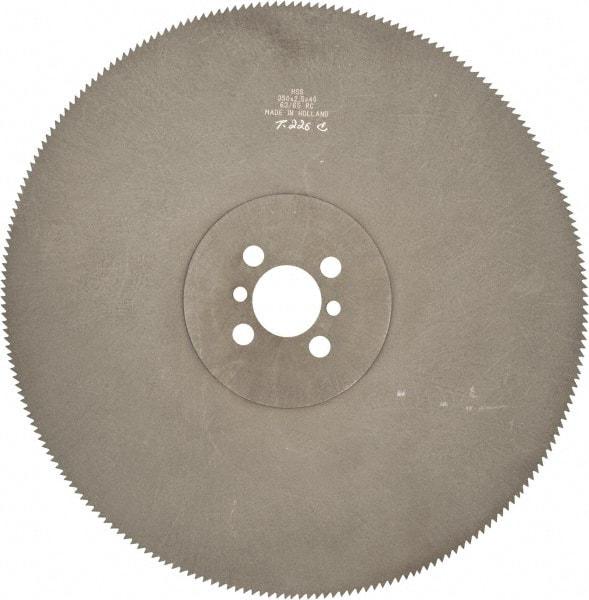 Kinkelder Saw - 350mm Blade Diam, 220 Teeth, High Speed Steel Cold Saw Blade - 40mm Arbor Hole Diam, 2.5mm Blade Thickness - Exact Tool & Supply