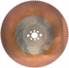 Kinkelder Saw - 350mm Blade Diam, 120 Teeth, High Speed Steel Cold Saw Blade - 32mm Arbor Hole Diam, 2.5mm Blade Thickness - Exact Tool & Supply