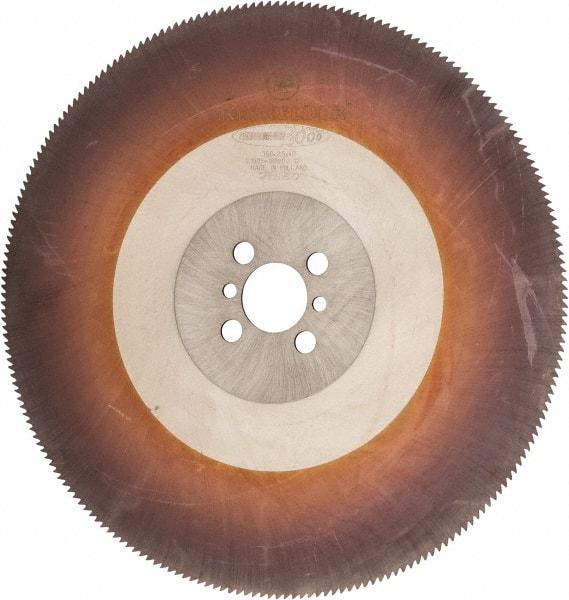 Kinkelder Saw - 350mm Blade Diam, 280 Teeth, High Speed Steel Cold Saw Blade - 40mm Arbor Hole Diam, 2.5mm Blade Thickness - Exact Tool & Supply