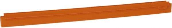 Vikan - 24" Rubber Blade Squeegee Refill - Double Edge, Orange, Plastic Holder - Exact Tool & Supply