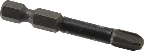 Wera - #3 Phillips Screwdriver Bit - 1/4" Hex Drive, 2" OAL - Exact Tool & Supply