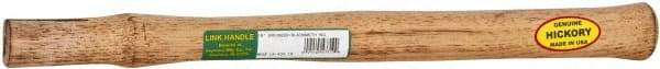 Made in USA - 18" Long Replacement Handle for Blacksmith Hammers - 1-1/4" Eye Length x 1" Eye Width, Hickory, Material Grade Type B - Exact Tool & Supply