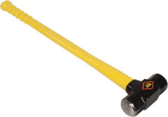 NUPLA - 8 Lb Head, Sledge Hammer - Steel Head, 2-1/4" Face Diam, Fiberglass Handle - Exact Tool & Supply