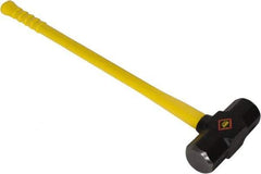 NUPLA - 20 Lb Head, Sledge Hammer - Steel Head, 3" Face Diam, Fiberglass Handle - Exact Tool & Supply