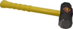 NUPLA - 8 Lb Head, 16" Long Sledge Hammer - Steel Head, 2-1/4" Face Diam, Fiberglass Handle - Exact Tool & Supply