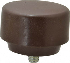 NUPLA - 3" Face Diam, Grade Soft, Brown Soft Face Hammer Tip - Plastic - Exact Tool & Supply