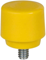 NUPLA - 1" Face Diam, Grade Extra Hard, Yellow Hammer Tip/Face - Plastic - Exact Tool & Supply