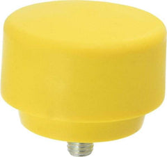 NUPLA - 3" Face Diam, Grade Extra Hard, Yellow Hammer Tip/Face - Plastic - Exact Tool & Supply