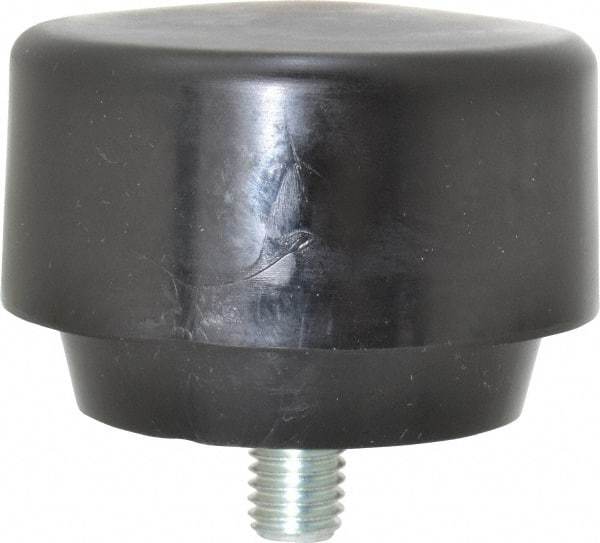 NUPLA - 3" Face Diam, Grade Hard, Black Hammer Tip/Face - Plastic - Exact Tool & Supply