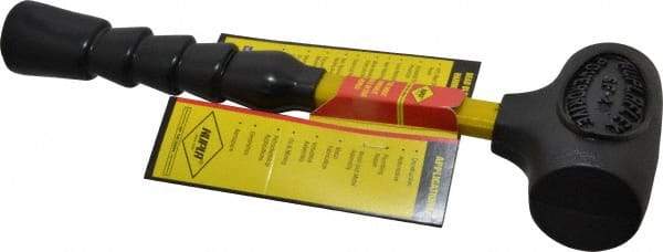 NUPLA - 2 Lb Head 2" Face Nonmarring Hammer - 12" OAL, Fiberglass Handle - Exact Tool & Supply