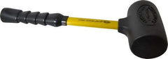 NUPLA - 4 Lb Head 2-3/4" Face Nonmarring Hammer - 13" OAL, Fiberglass Handle - Exact Tool & Supply