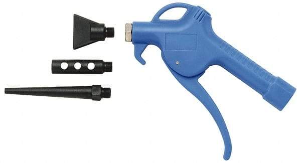 Value Collection - 4 Piece Plastic Air Gun Kit - 1/4 NPT Inlet, 160 Max psi - Exact Tool & Supply