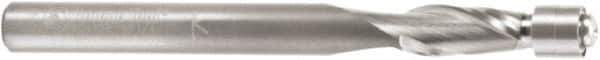 Amana Tool - 1/4" Cut Diam, 1/2" Length of Cut, 2 Flute Flush Trim Edge Profile Router Bit - Solid Carbide, 1/4" Shank Diam, 1-1/2" Shank Length, 2-3/4" OAL, Uncoated - Exact Tool & Supply