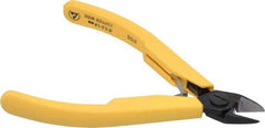 Lindstrom Tool - 4-1/2" OAL, 1/16" Capacity, Semi-Flush Diagonal Cutter - 1/2" Jaw Length, Tapered Head, Plastic Ergonomic Handle - Exact Tool & Supply