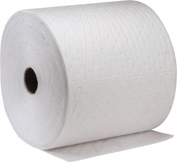 Brady SPC Sorbents - 18 Gal Capacity per Package, Oil Only Roll - 150' Long x 15" Wide, Polypropylene - Exact Tool & Supply