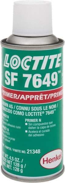 Loctite - 4.5 Fluid Ounce Can, Green, Liquid Primer - Series 7649 - Exact Tool & Supply