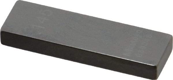 Mitutoyo - 0.145" Rectangular Steel Gage Block - Accuracy Grade AS-1, Includes Certificate of Inspection - Exact Tool & Supply