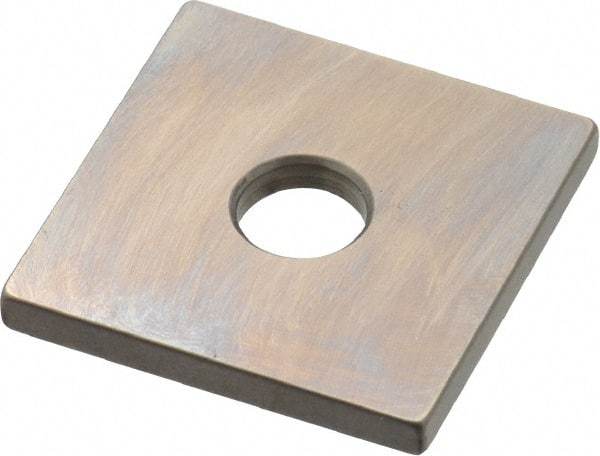 Mitutoyo - 0.105" Square Steel Gage Block - Accuracy Grade 0, Includes Certificate of Inspection - Exact Tool & Supply