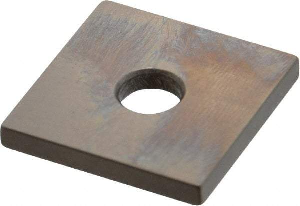 Mitutoyo - 0.121" Square Steel Gage Block - Accuracy Grade 0, Includes Certificate of Inspection - Exact Tool & Supply