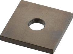 Mitutoyo - 0.122" Square Steel Gage Block - Accuracy Grade 0, Includes Certificate of Inspection - Exact Tool & Supply