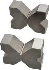 SPI - 3/4 to 2" Capacity, 90° Angle, Cast Iron 4-Way V-Block - 3-3/4" Long x 1-3/8" Wide x 2-3/4" High, Sold as Matched Pair - Exact Tool & Supply