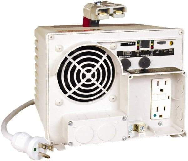 Tripp-Lite - 2 Connection, 12 VDC Input, 120 VAC Output, 2,500 Peak Wattage, Surface Mount Power Inverter - 8-3/4" Wide x 7" Deep x 7" High, 1,250 Watt Continuous Output Power, Fan Cooled - Exact Tool & Supply