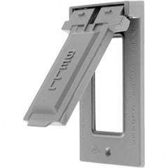 Hubbell Wiring Device-Kellems - Weatherproof Box Covers Cover Shape: Rectangle Number of Holes in Outlet: 1 - Exact Tool & Supply
