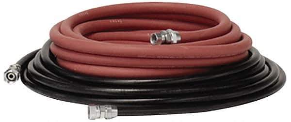 Binks - Paint Sprayer Hose with Fittings - 25 Ft. Fluid and Air Hose Asm with Fittings (2 Hose Set), Compatible with Pressure Tank and Spray Guns - Exact Tool & Supply