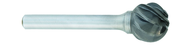 SD-5MA -- 12mm x 12mm LOC x 6mm Shank x 50mm OAL Ball Shape Carbide Aluminum Cut Burr - Exact Tool & Supply