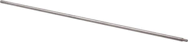 Schaefer Brush - 24" Long, 12-24 Female, Aluminum Brush Handle Extension - 0.313" Diam, 12-24 Male, For Use with Tube Brushes & Scrapers - Exact Tool & Supply