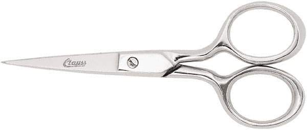 Clauss - 1" LOC, 6-3/4" OAL Scissors - Steel Handle, For Paper, Fabric - Exact Tool & Supply