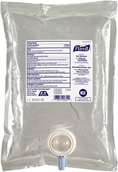 PURELL - 1,000 mL Dispenser Refill Gel Hand Sanitizer - Exact Tool & Supply