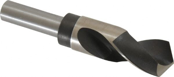 Hertel - 1-7/32" Drill, 118° Point, High Speed Steel Silver Deming & Reduced Shank Drill Bit - Exact Tool & Supply